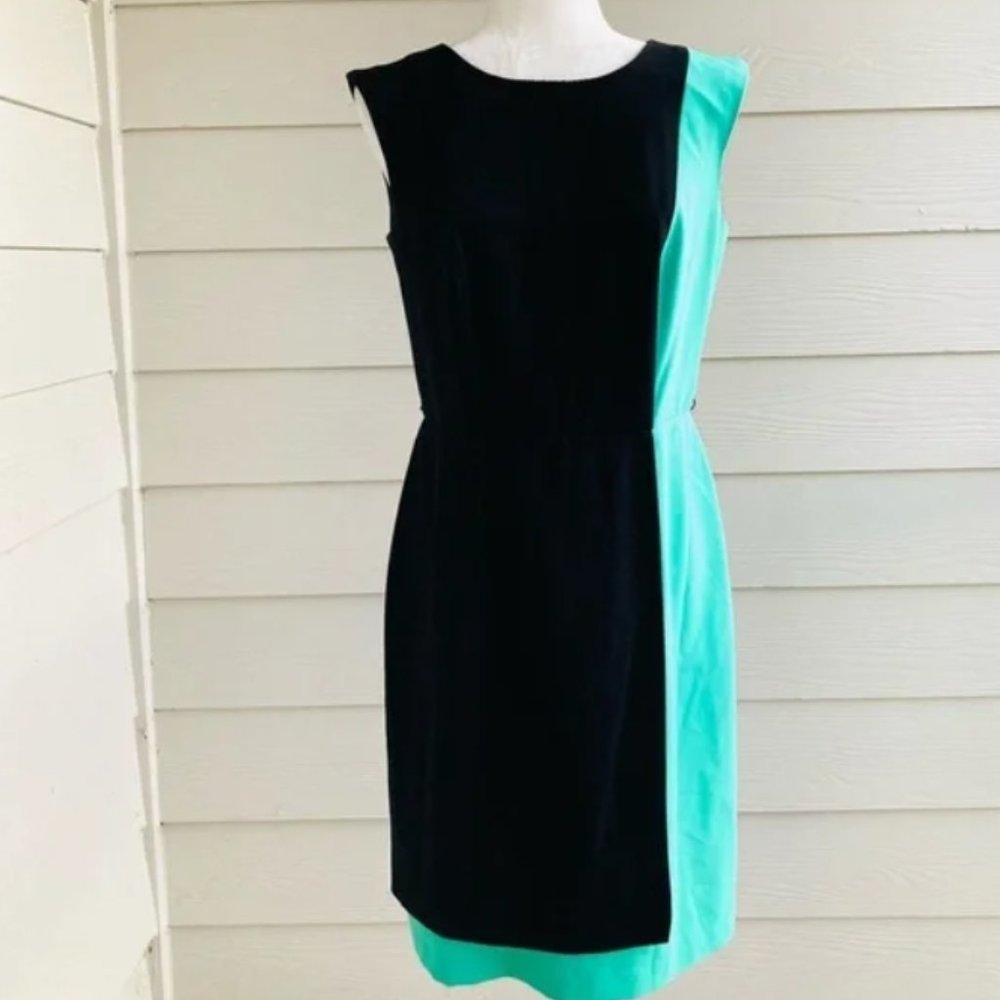 Ab Studio Size 14 Abstract Mod Black And Green Mi… - image 1